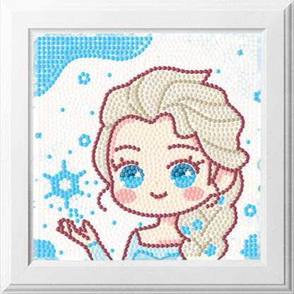 PATPAT DIY Diamond Painting Kit for Kids Wall Decor Frozen Princess Elsa Diamond Art