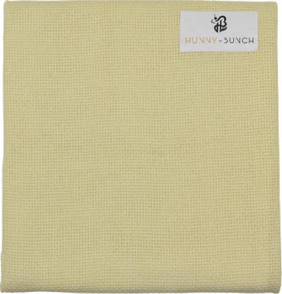 Hunny - Bunch Matty Fabric Used for - Cross Stitching(Width : 36 Inch - Pack of 1 Metre)Yellow