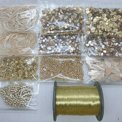 SK ART GALLERY AARI WORK MATERIAL KIT FOR HAND EMBROIDERY 11 ITEMS.