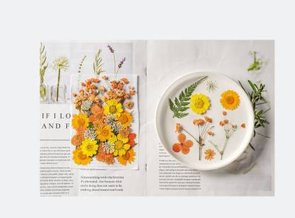 IKALAA Pressed Dried Flowers for Resin, Mixed Multiple Dry Flower