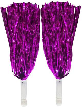 ASIAN HOBBY CRAFTS Pom Poms for Cheerleading, Pink : Pack of 2 Size :10" Inches