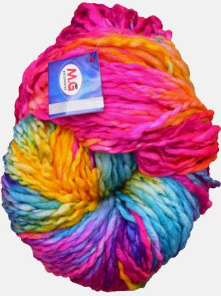 M.G Enterprise Knitting Yarn Sumo Knitting Yarn Thick Chunky Wool, Extra Soft Thick Lado 200 gm Best Used with Knitting Needles, Crochet Needles Wool Yarn for Knitting.