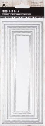 LITTLE BIRDIE Rectangular Frame Slimline Stiched Thin Cut Dies -Card Making & Scrapbooking 1pc