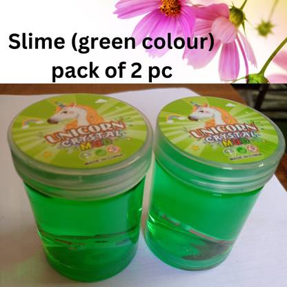 Extraposh Unicorn Slime with Unicorn Inside Soft & Toy for Kids pack of 2 pc(green colour)