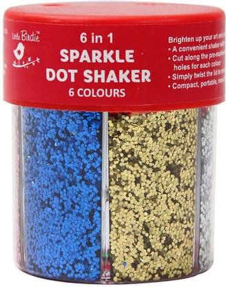 LITTLE BIRDIE 6 IN 1 MULTI COLOUR DOTTIES 1JAR IB