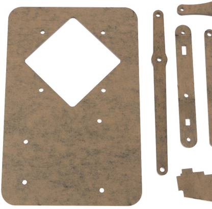 Lyla Black Mechanical Robot Arm Claw without Servos for Robotics Arduino DIY Kit