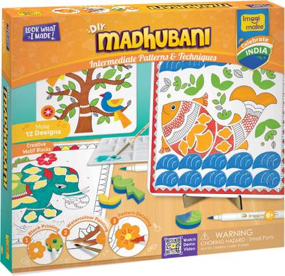Imagimake DIY Madhubani Art Kit | Make 12 Paintings