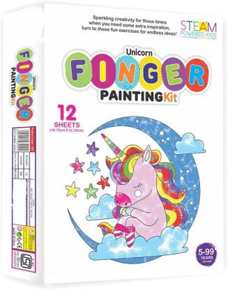 V India Unicorn Finger Painting Kit