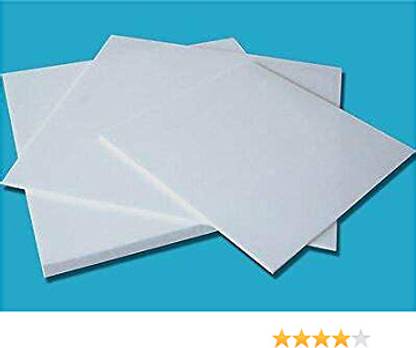 Priyanshu Decor High Temperature PTFE Teflon Sheet Thickness 0.5 mm (10 x 10 CM) (Pack of 2)
