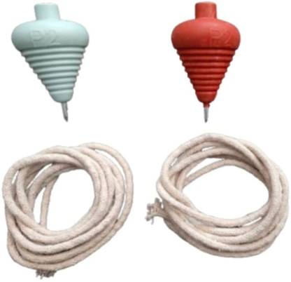 Waaome (2/Lattu Toys with thread)Plastic Spinning Lattu with thread for kids (A88)