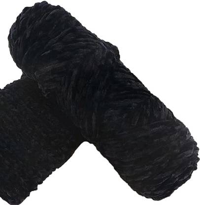 PRANSUNITA Black Softee Chunky Super Bulky Knitting Yarn