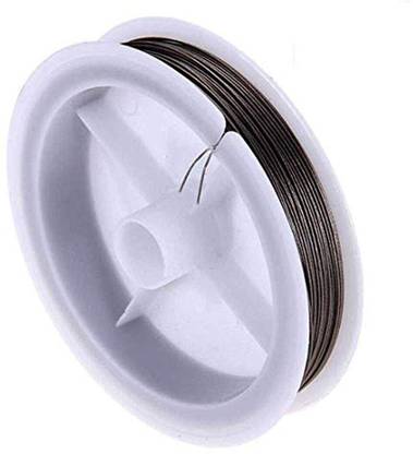 DIY Craft 2 Pcs-2 Roll, Silver Tiger Tail Rolls, Rolls 0.38 mm Diameter 148-164 ft Wires