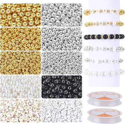 Qroof Jewelry Beads Making Set for DIY Craft Supplies Pearls Aari Wires String Wire