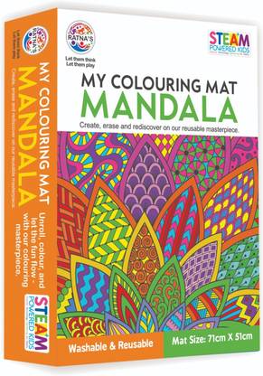 Ratnas My Colouring Mat Mandala (1102) Diy Colouring Kit