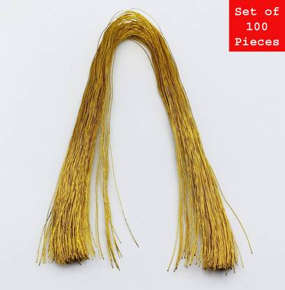 CLOUDED HOBBIES Flexible Craft Wire Golden Width 1 mm Length 29 Inch for Flower Making,DIY 100Pc
