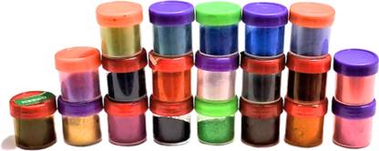 Tolaram Rangwala Mica Powder for Epoxy Resin r 24 Colors Set