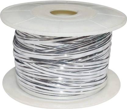 ASIAN HOBBY CRAFTS Twist N Tie Wire : Size (4mm) : 100 Yards : Pack of 1pc (Silver)