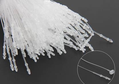 Hunny - Bunch 7" Inches Loop Pin Plastic Fastener Hang Tag Snap Lock Security Loop(1000 Pcs)