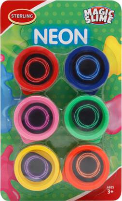 Sterling Magic Dough // Clay Neon 25 Gms Pack of 6