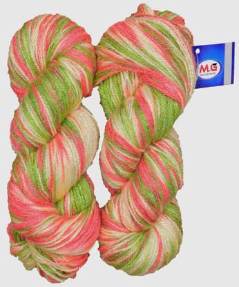 M.G Enterprise Knitting Yarn Multi Wool, Carrot 200 gm Best Used with Knitting Needles, Crochet Needles Wool Yarn for Knitting.