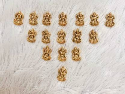 Tanisha Fashions, Arts and Craft Store Lakshmi charms for Jewellery making / Embroidery/ Bangles making Pack of 15nos