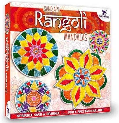 WILD REPUBLIC Sand Art Kit Rangoli Mandala,