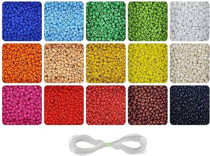 INDIKONB Seed Beads 8/0 3 mm for