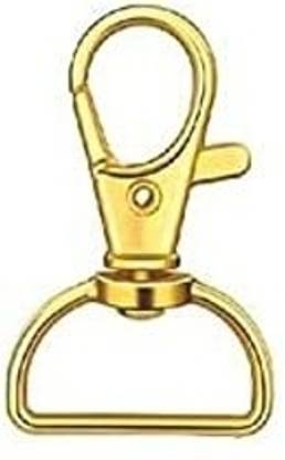 BanteyBanatey Lobster Claw Clasps D Ring 360 Swivel Trigger Snap Dog Hooks 4 x 1.4 cm - Gold