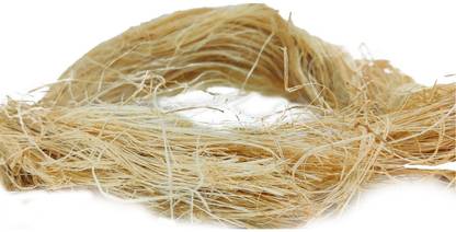 AUMNI CRAFTS Natural Banana Fiber Raw Material (500 Grams) For Making Fabrics & Handicrafts