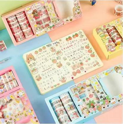 Just craft Washi Tape Set Stickers Designer Decorative Masking Tapes for Crafts Arts 10 PCS