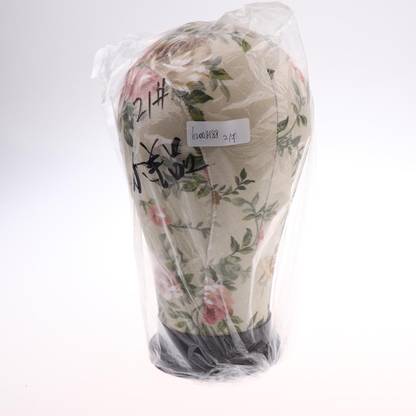 Lyla 21'' Cork Canvas Head Block, Mannequin Head, Wig Making Hat Headset Display Styl