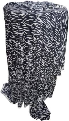 PRANSUNITA Tiger Print Velvet Felt Fleece Fabric - Size 38 x 62 inches