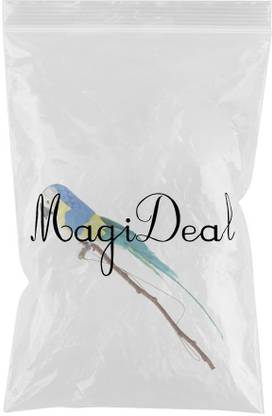 Lyla Realistic Hanging Parrot with Stick Artificial Feather Bird Animals Decor
