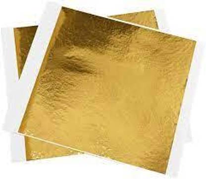 ask vark wala GOLD LEAFING STUDIO LEAF.100 SHEETS 8X8CM GLIDING FOIL FOR RESIN ART.9