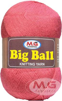 Simi Enterprise BIG BALL Salmon 200 gm Ball Hand knitting wool -IA Art-ACJ