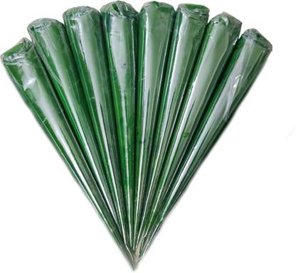 RIA Studio Ceramic Liquid Paste Cones for Craft Material Lippan Art, Pack of 8 - Dark Green