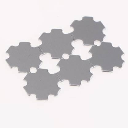 Lyla 10 Pieces 1W 3W 5W Universal High Power LED Heatsink Heat Sink Aluminum Base Pla