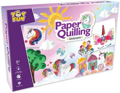 YUIOP - Paper Quilling Unicorn - Learn Art Of Paper Rolling & Shaping - Learning Art