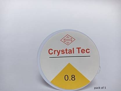 PriyaBeads Stretchy Elastic Cord Clear Round for Beading Jewellery Making 10m (Size 0.8mm)