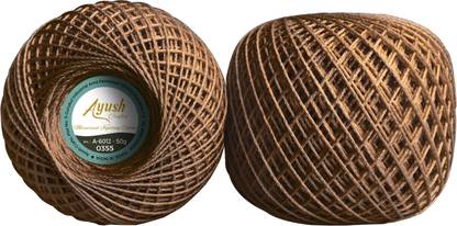 Ayush Crafts Cotton Knitting Yarn 50g Pack of 2 for Crochet & DIY