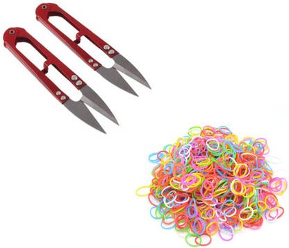 Sharum Crafts Thread Cutter-2 & Rubber Elastic Small