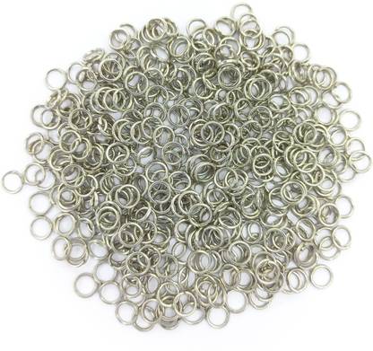 Skanda Crafterina Open Jump Rings for Jewelry Making, 5 mm Dia, Approx. 500 Pcs (Steel)