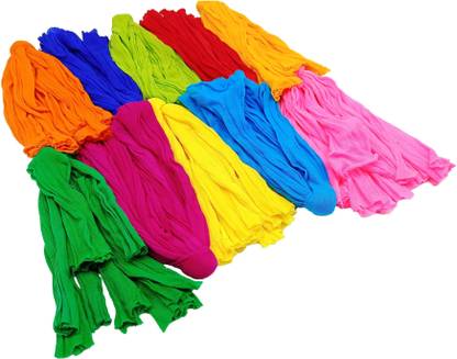 PRANSUNITA 100 pcs Flower Making Stocking Material Tensile Nylon for Flower Making Accessory Handmade DIY Crafts Wedding Home Decoration, Multicolored - Length 6 inch