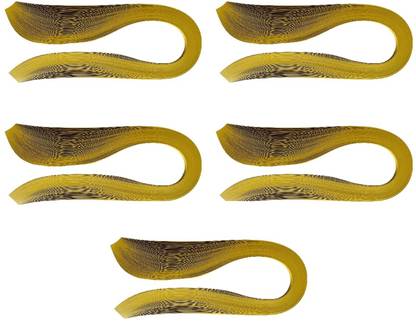 RiansCart Gold Color 3 MM Metallic Quilling Paper [5 Packets]