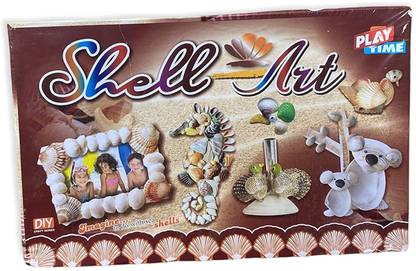 VEER Shell Art DIY Kit for Kids, Stick Different Shells with Fevicol