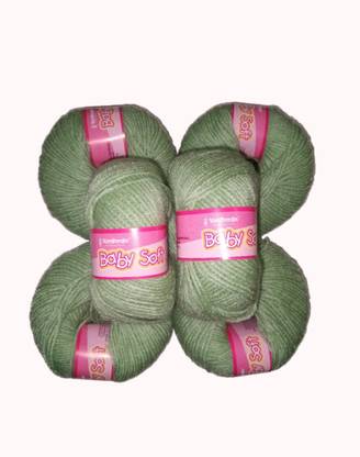 Vardhman BABY SOFT WOOL PACK OF 6 150GM DARK APPLE GREEN SHADE NO.08