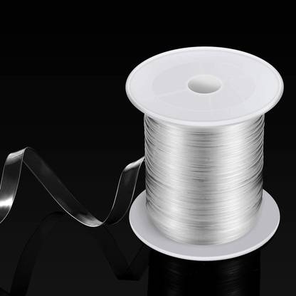 Hunny - Bunch 10 Meters Clear Elastic Strap - Mobilon Clear Tape - Lightweight Clear Bra Strap