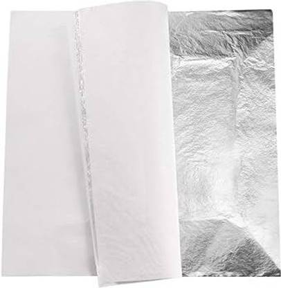 A.K COLLECTION 16 pes silver leaf for art&craft and gliding,decoration.etc S -99