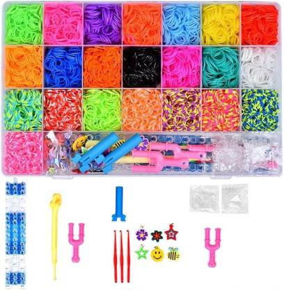 Ji And Ja Rainbow Loom Bands Kit and Friendship Bracelet Making with 4200 Looms Toys
