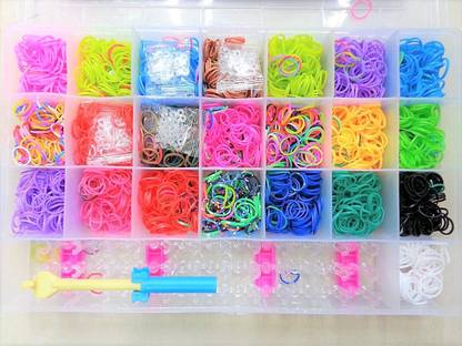 KreativeKraft DIY Colorful Loom Band Kit - 24-Pack Multicolor Set for Creative Crafts